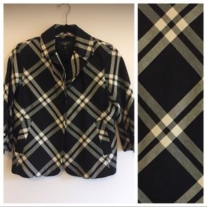 Talbots Plaid Blazer